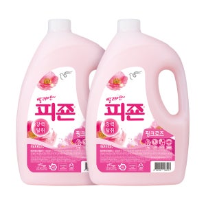 피죤 강력탈취 섬유유연제 3100ml X 2개 핑크로즈