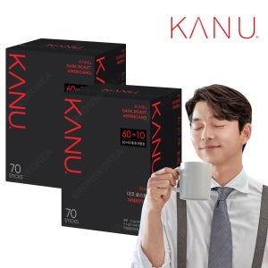 동서 카누 다크 로스트 아메리카노 60T+10T X 2개 총 140T 레귤러 커피