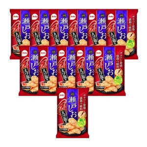 일본 베프코 새우 전병 세토 소금 에비시오맛 센베이 83g 12개 과자 간식 일본직구