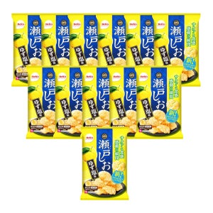 일본 베프코 새우 전병 세토 소금 유즈시오맛 센베이 83g 12개 과자 간식 일본직구