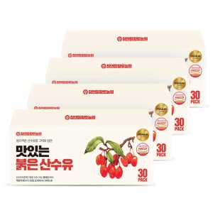 참앤들황토농원 맛있는 산수유 80ml 30포, 4개
