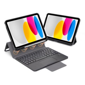 데이웍스 베리온 제타 아이패드 11세대 10세대 블루투스 터치패드 키보드 케이스 가로세로 거치 펜슬수납