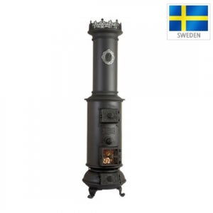 웨스트보 클래식 블랙 - 노출형벽난로/주물난로/화목난로/내화벽돌