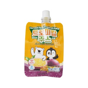 무료배송,안전배송 정직한 진짜 트로피칼주스 (사탕수수, 패션후르츠) 110ml 70개입