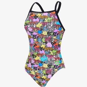 아레나 여성수영복 트라움 선수 원피스 테크백 A5BL1CO06BLK