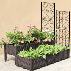 HK sell 펜타 미니 철제 펜스 기둥 울타리 가드 조립식 화분 연결용