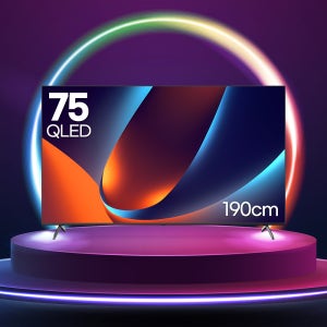 루컴즈 최신형 75인치 1등급 구글5.0 스마트TV 190cm QLED TV [스탠드형] 기사방문설치