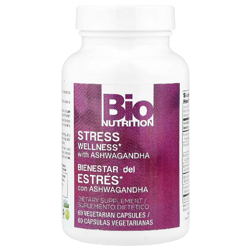 바이오뉴트리션 아슈와간다 Ashwagandha Stress Wellness 베지캡슐 60정