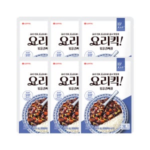 [본사직영] 1분 요리킥 볶음간짜장 180g, 6개