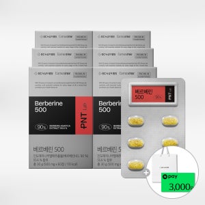 녹십자웰빙 PNT 베르베린 500mg 매자나무추출물 여주추출물 60정, 6개