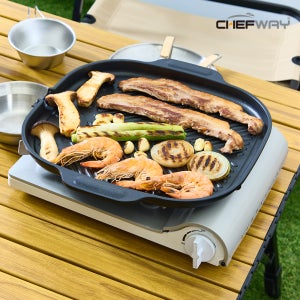 NEW 와이드 그릴 구이팬 셰프웨이 IH 인덕션겸용 삼겹살 고기불판 32.5cm