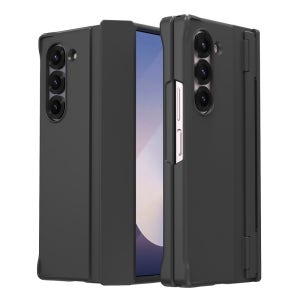 [카메라 강화유리 증정] 아라리 갤럭시 케이스 풀커버 힌지보호 누킨360 블랙, 갤럭시Z 폴드6