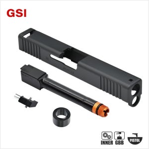 GSI 마루이 글록17젠4 메탈 슬라이드+논틸팅 아웃바렐 세트 서레이션 버전 MARUI GLOCK17