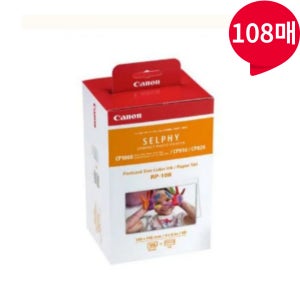 캐논 셀피 CP1500 CP1300 CP1200 CP910잉크 인화지 108매 카트리지2개