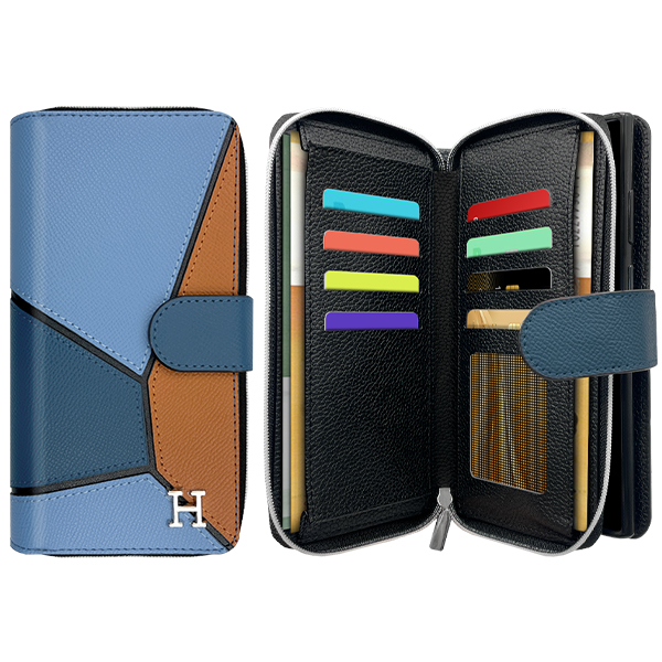 갤럭시 S22<b>울트라</b> <b>에스</b>지 <b>콤보</b> 천연소가죽 지퍼 다이어리 케이스