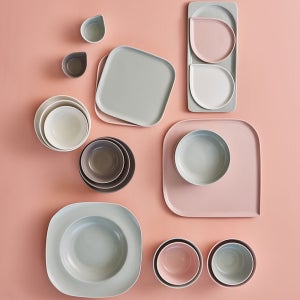 온반 그릇세트 도자기 식기 신혼그릇 21종, 우윳빛복숭아빛하늘빛잿빛, 1세트