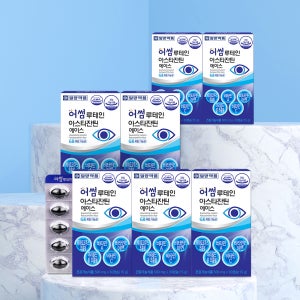 일양약품 눈건강 루테인 아스타잔틴 초임계 영양제 눈에좋은 30캡슐, 7개