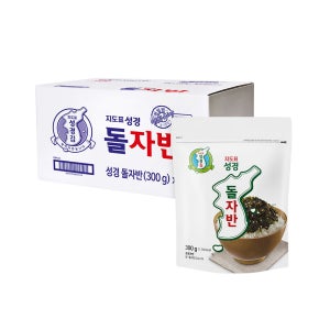 [성경김본사] 지도표 대용량 돌자반(김자반) 300g, 8개
