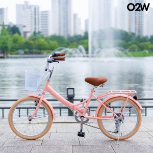 오투휠스 클리오 20 Clio 초등학생 주니어 여성용 접이식 미니벨로 자전거 7단 50.8cm(20인치)