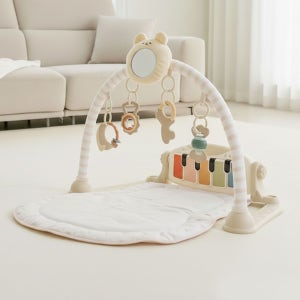 [보이보이] 거울 아기체육관 치발기 멜로디 피아노 아기 장난감