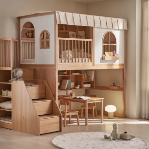 [꿈꾸는요셉]요셉SG 하우스 벙커 침대 수납계단 로우 루프탑 세트 JSGBE36