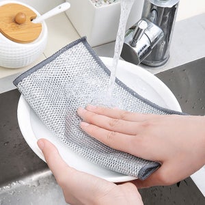 두겹 주방 철수세미 10개입 노스크래치 망사 은사 이중 무흠집 설거지