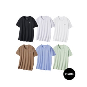 러닝라이프 마이크로메쉬 기능성 반팔 쿨티 러닝티셔츠 숏슬리브 2P