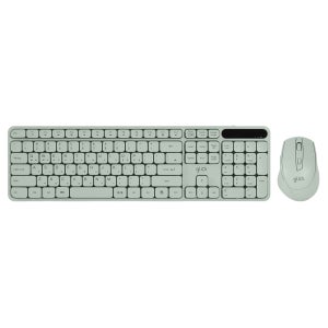 지클릭커 오피스프로 WMK70 사일런스L 무소음 인체공학 무선 키보드 마우스 세트 그린
