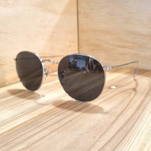 레이밴 RB3447 9198 B1 53사이즈 원형 실버 메탈 블랙 선글라스