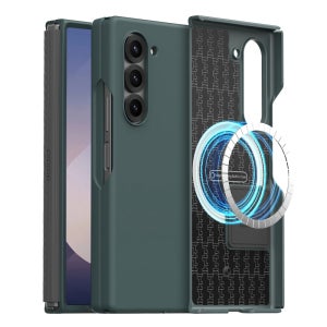 [카메라 강화유리 증정] 아라리 갤럭시 맥세이프 케이스 슬림 힌지보호 에어로 플렉스M 그린, 갤럭시Z 폴드6