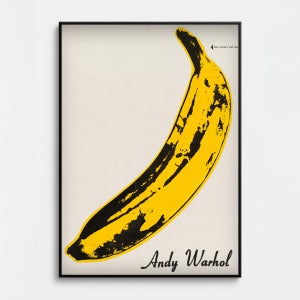 앤디 워홀 팝 아트 바나나 인테리어 명화 감성 카페 대형 아트 거실 빈티지 전시 포스터