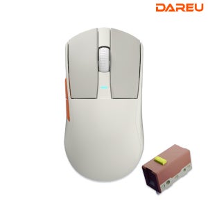 다얼유 A950G 1K 초경량 유 무선 게이밍 마우스 저소음(레트로베이지)