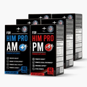 FDA 승인 남성 전립선 + 활력 힘프로 AM PM 3세트 360정 3개월분