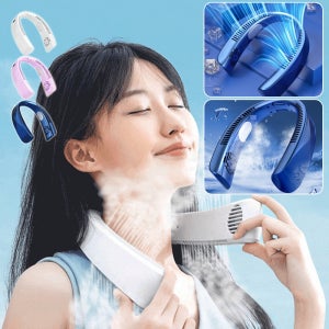 1/1+1 신세대 목걸이 선풍기 저소음 휴대용 냉각 목선풍기