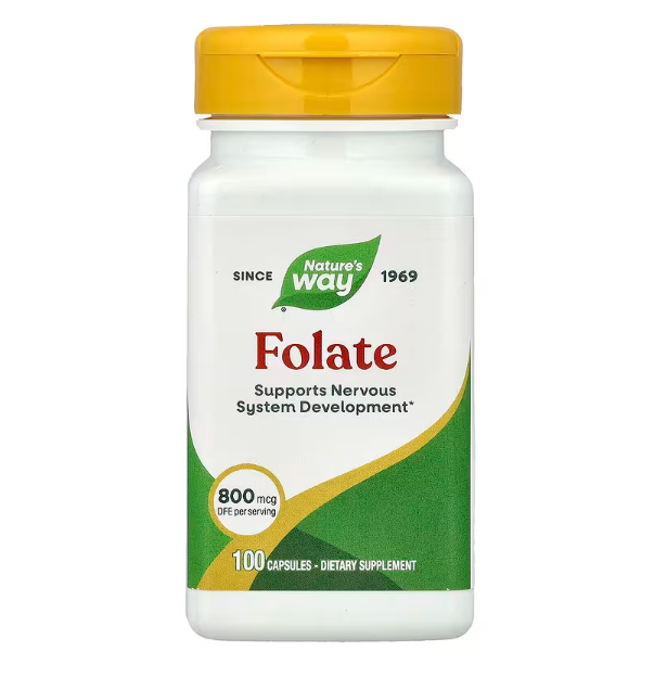 <b>네이처스웨이 엽산</b> 폴레이트 800mcg 100캡슐 폴릭