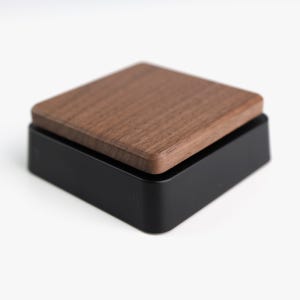 에스프레소 커피 저울 미니 타이머 전자저울 무소음 주방 카페 월넛 우드 소형 전자 스케일