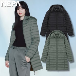 네파 안유진 경량 롱패딩 역시즌 여성 구스 다운 자켓
