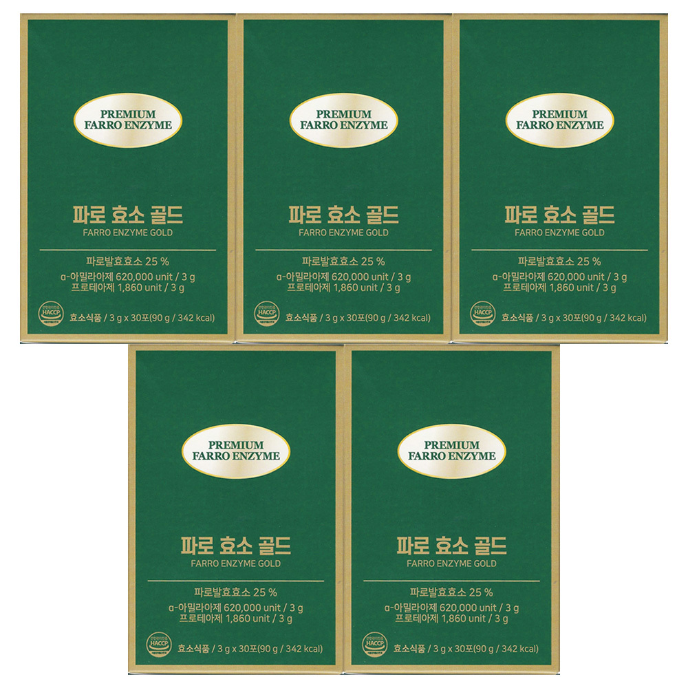 ALLBARUN 파로 <b>효소</b> 골드 3g x 30포 5개