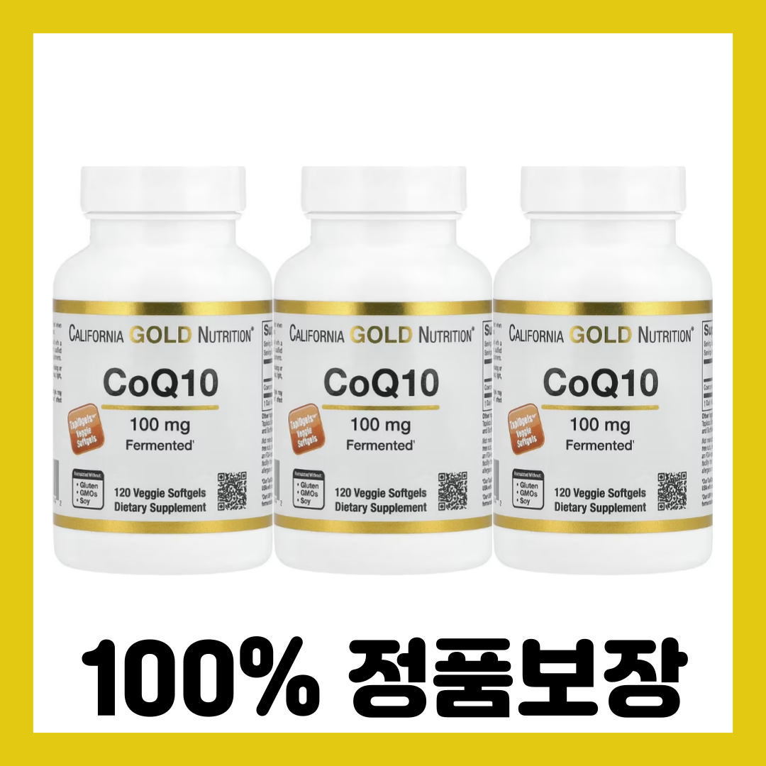CGN 뉴트리션 <b>CoQ10</b> <b>100mg</b> 120개 채식 소프트젤 x 3