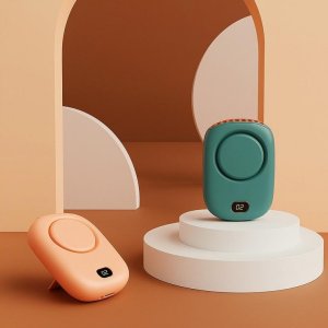 3단 조절 강풍 LED 목걸이선풍기 휴대용 탁상용 핸디 선풍기
