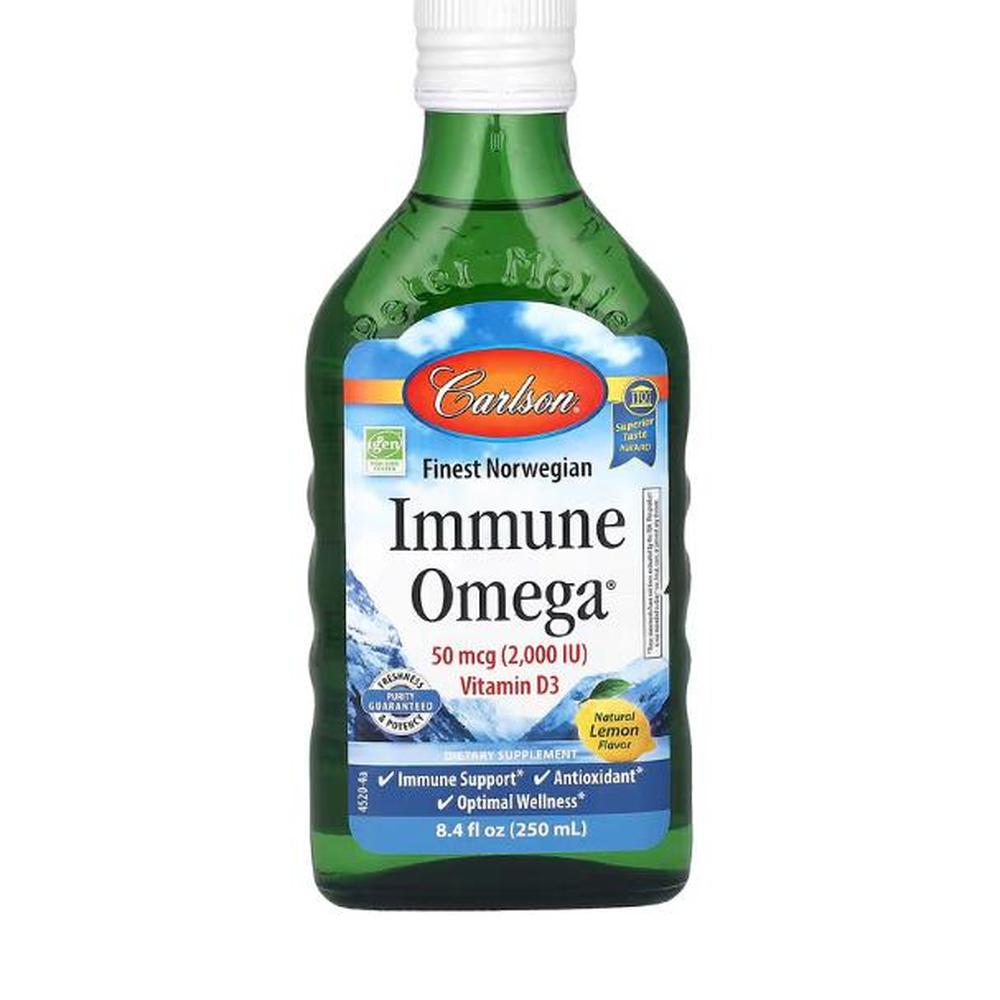 칼슨 <b>이뮨 오메가</b> Natural 레몬 8.4 fl oz (250 ml)