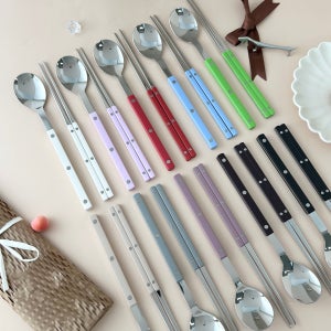 보겐 쌍띠에 스텐 유광 한식 수저세트 숟가락 젓가락 신혼부부 집들이선물