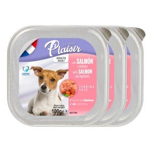 플레이저 강아지 주식캔 강아지캔 파테타입 연어+야채, 100g, 12개