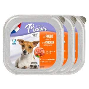 플레이저 강아지 주식캔 강아지캔 파테타입 치킨+야채, 100g, 24개