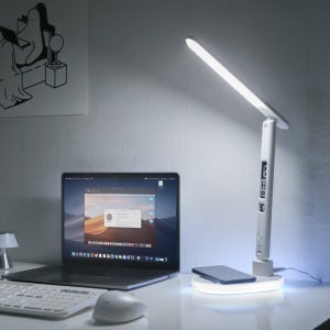 아이노트 LS300WC 무선 충전 삼성 LED 스탠드 시계 알람