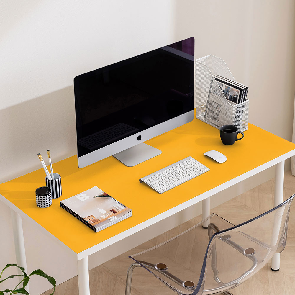 주문 제작 올커버 마우스 게이밍 키보드 가죽 장 패드 매트 사각머스터드12060