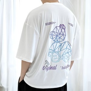 남성 그래피티 백프린팅 반팔티 루즈핏 오버핏 남녀공용 여름 티셔츠 빅사이즈 데일리룩