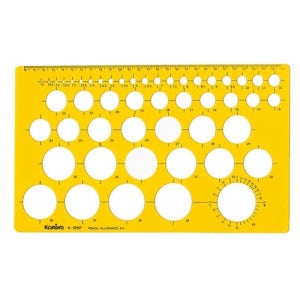 코링 템플렛 K-105F 중형원형