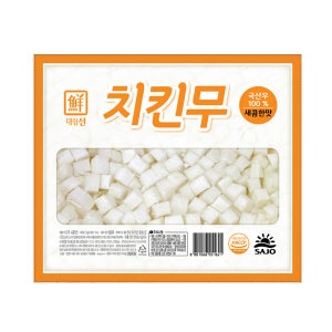사조 대림선 치킨무 3kgx4개 (1box) 새콤한맛 대용량 업소용 행사