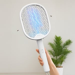 접이식 전기 모기채 3중 안전망 충전케이블 포함